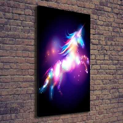 Fotografía en lienzo vertical Unicornio mágico