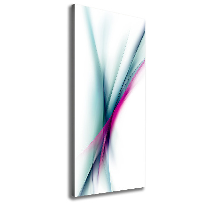 Cuadro moderno en lienzo resistente uv vertical Ondas abstractas