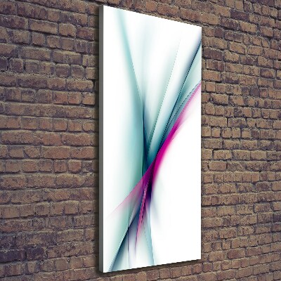Cuadro moderno en lienzo resistente uv vertical Ondas abstractas