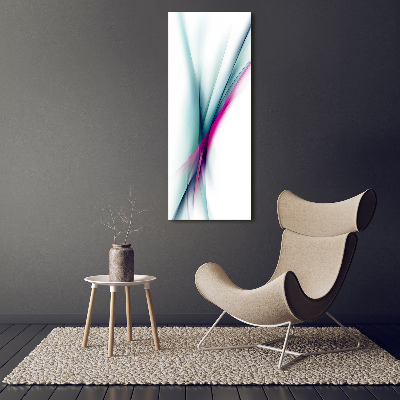 Cuadro moderno en lienzo resistente uv vertical Ondas abstractas