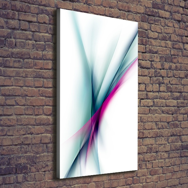 Cuadro moderno en lienzo resistente uv vertical Ondas abstractas