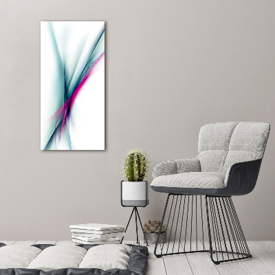Cuadro moderno en lienzo resistente uv vertical Ondas abstractas