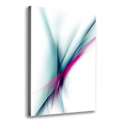 Cuadro moderno en lienzo resistente uv vertical Ondas abstractas
