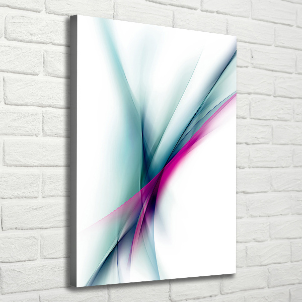 Cuadro moderno en lienzo resistente uv vertical Ondas abstractas