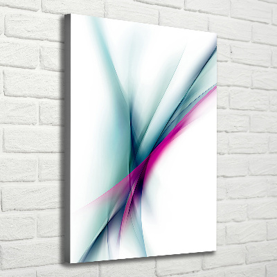 Cuadro moderno en lienzo resistente uv vertical Ondas abstractas
