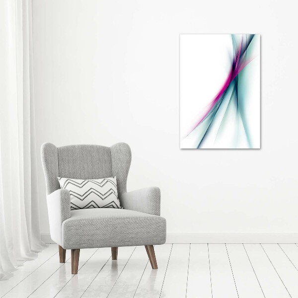Cuadro moderno en lienzo resistente uv vertical Ondas abstractas