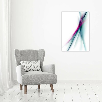 Cuadro moderno en lienzo resistente uv vertical Ondas abstractas