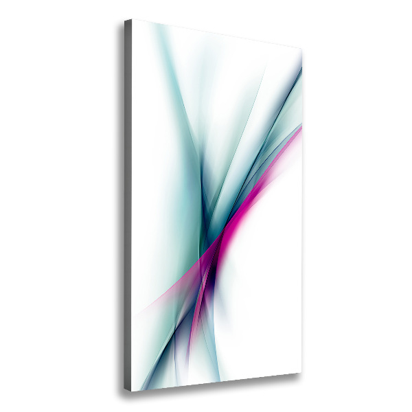Cuadro moderno en lienzo resistente uv vertical Ondas abstractas