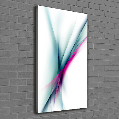 Cuadro moderno en lienzo resistente uv vertical Ondas abstractas