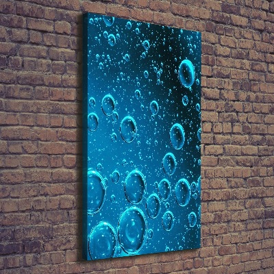 Impresión en lienzo vertical Burbujas bajo el agua