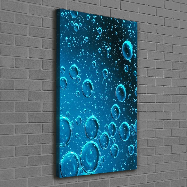 Impresión en lienzo vertical Burbujas bajo el agua