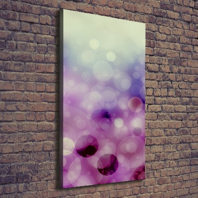 Impresión en lienzo vertical Ruedas moradas