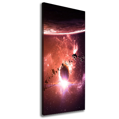 Fotografía en lienzo vertical Galaxia