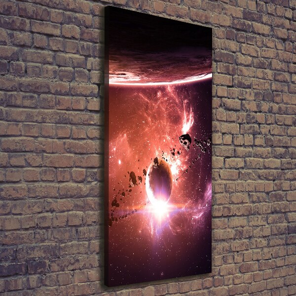Fotografía en lienzo vertical Galaxia