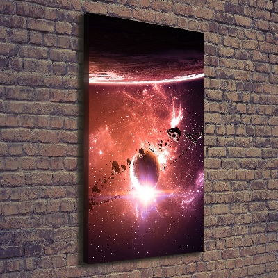 Fotografía en lienzo vertical Galaxia