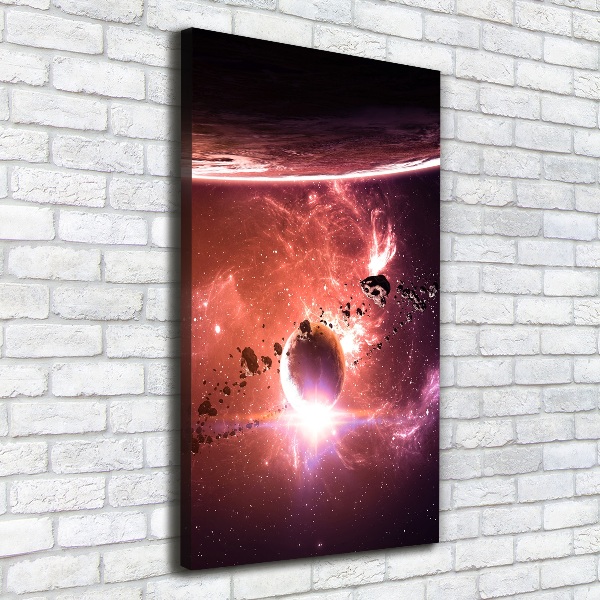 Fotografía en lienzo vertical Galaxia