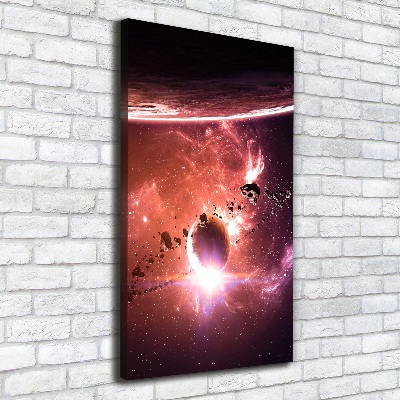 Fotografía en lienzo vertical Galaxia