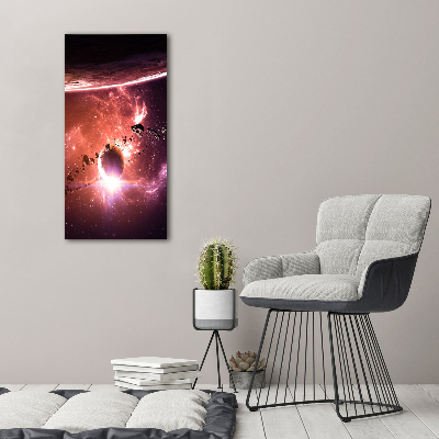 Fotografía en lienzo vertical Galaxia