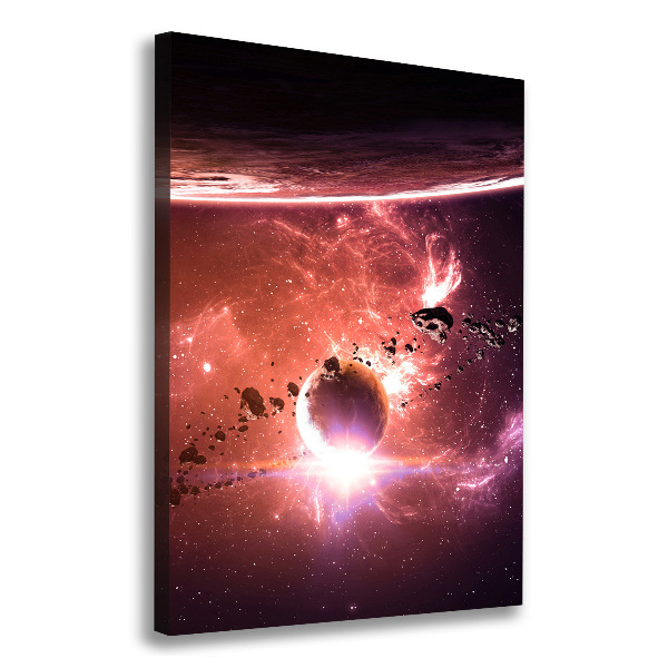 Fotografía en lienzo vertical Galaxia