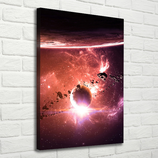 Fotografía en lienzo vertical Galaxia