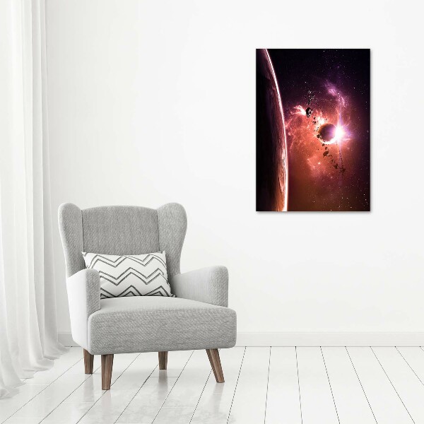 Fotografía en lienzo vertical Galaxia