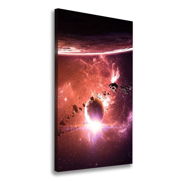 Fotografía en lienzo vertical Galaxia