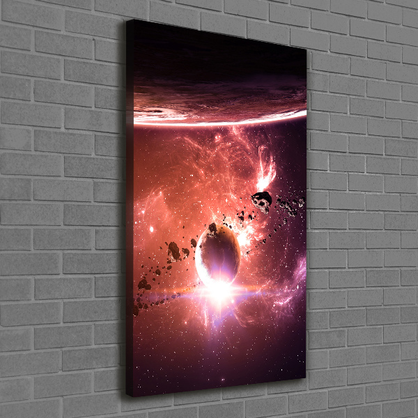 Fotografía en lienzo vertical Galaxia
