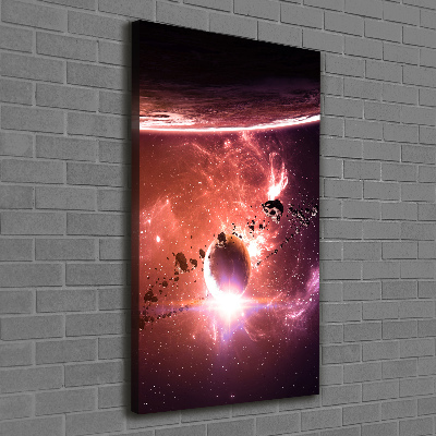 Fotografía en lienzo vertical Galaxia