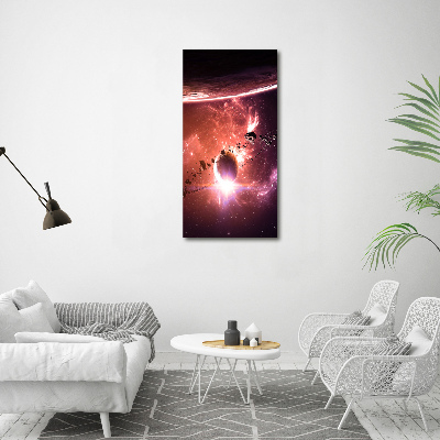 Fotografía en lienzo vertical Galaxia