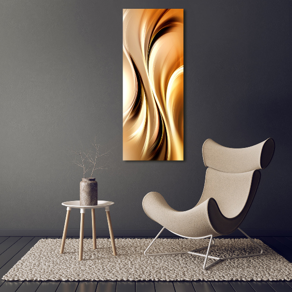 Cuadro moderno en lienzo resistente uv vertical Ondas abstractas