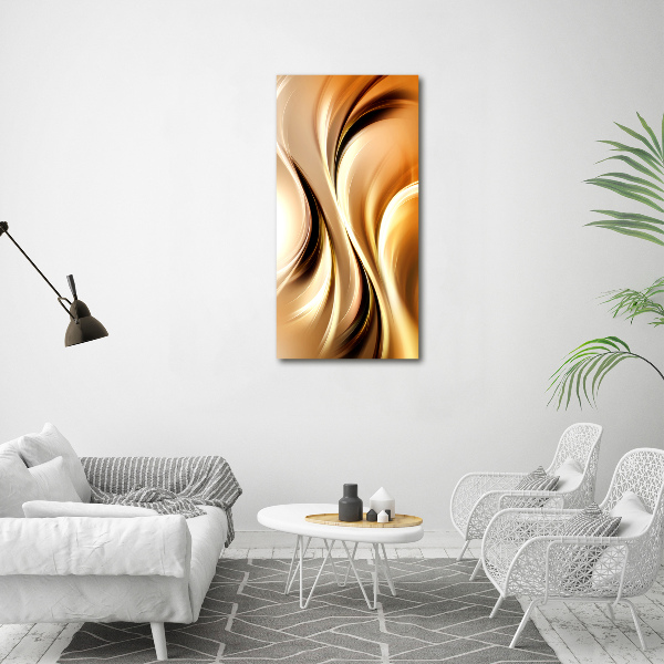 Cuadro moderno en lienzo resistente uv vertical Ondas abstractas
