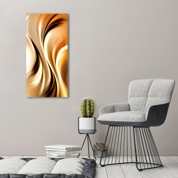 Cuadro moderno en lienzo resistente uv vertical Ondas abstractas