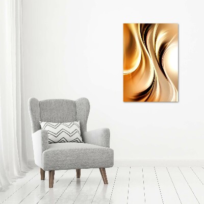 Cuadro moderno en lienzo resistente uv vertical Ondas abstractas