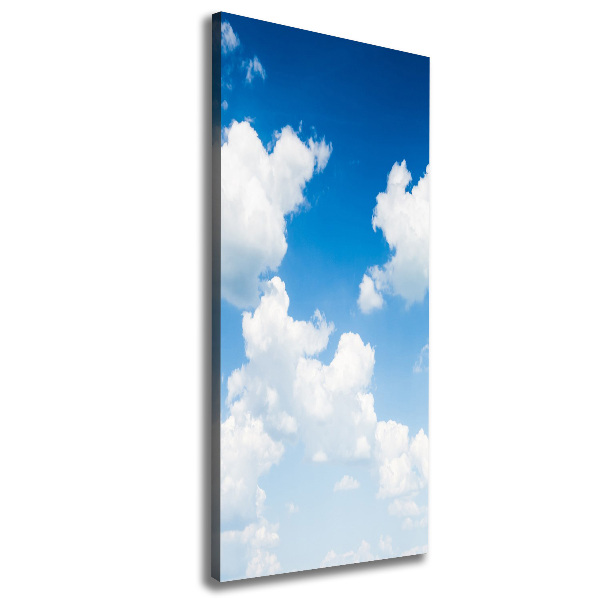 Cuadro moderno en lienzo resistente uv vertical Nubes en el cielo