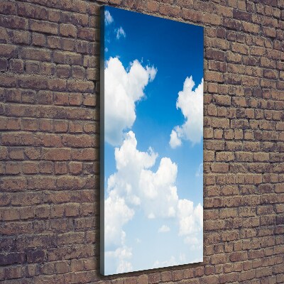Cuadro moderno en lienzo resistente uv vertical Nubes en el cielo