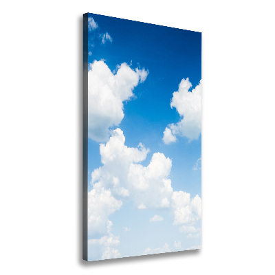 Cuadro moderno en lienzo resistente uv vertical Nubes en el cielo