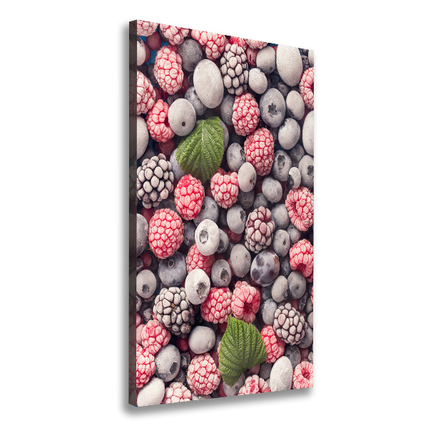 Fotografía en lienzo vertical Fruta congelada