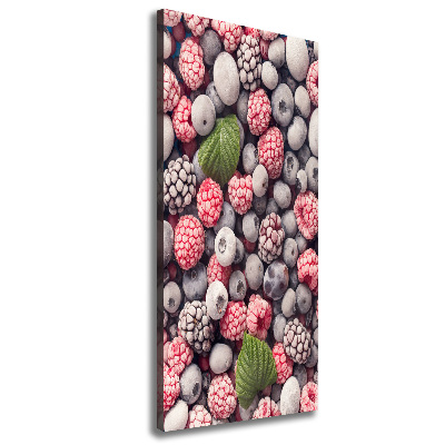 Fotografía en lienzo vertical Fruta congelada