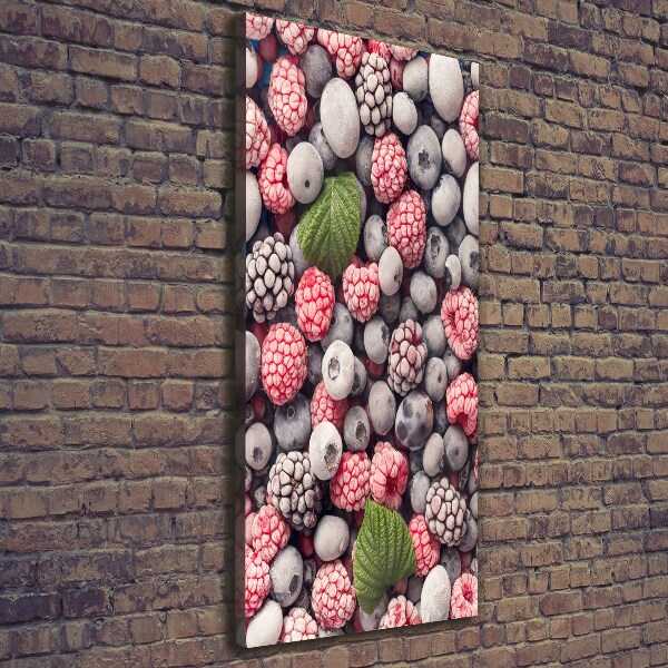 Fotografía en lienzo vertical Fruta congelada