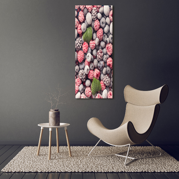 Fotografía en lienzo vertical Fruta congelada