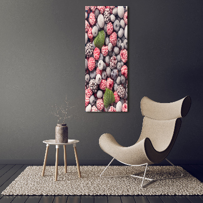 Fotografía en lienzo vertical Fruta congelada