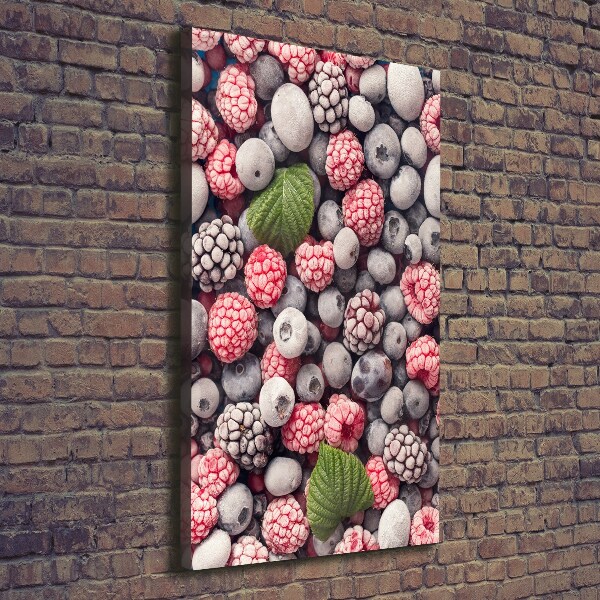 Fotografía en lienzo vertical Fruta congelada