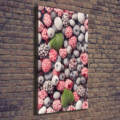 Fotografía en lienzo vertical Fruta congelada