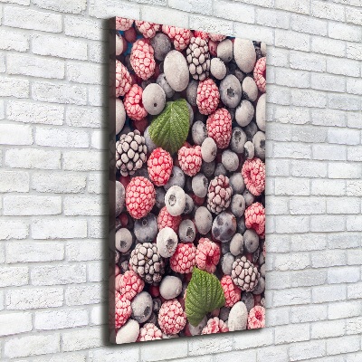 Fotografía en lienzo vertical Fruta congelada