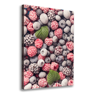 Fotografía en lienzo vertical Fruta congelada