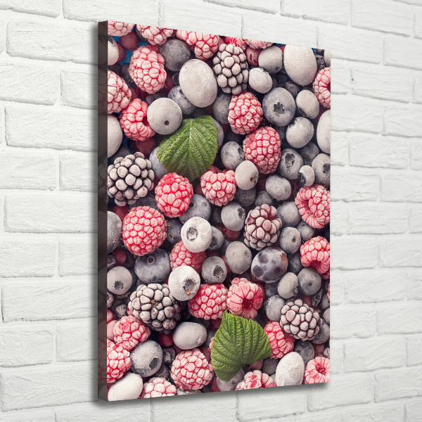 Fotografía en lienzo vertical Fruta congelada