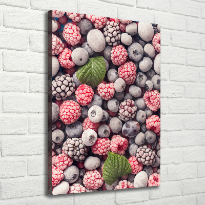 Fotografía en lienzo vertical Fruta congelada
