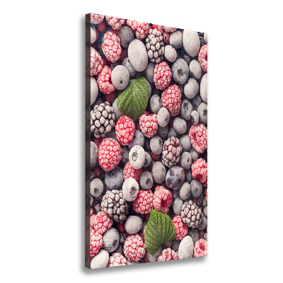 Fotografía en lienzo vertical Fruta congelada