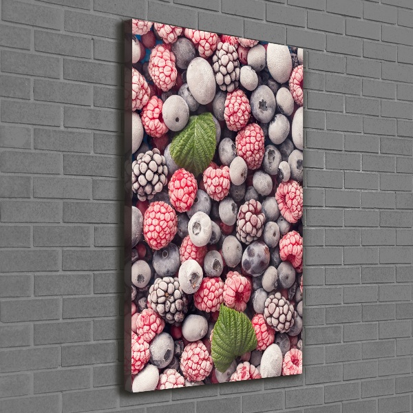 Fotografía en lienzo vertical Fruta congelada