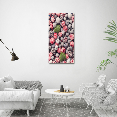 Fotografía en lienzo vertical Fruta congelada